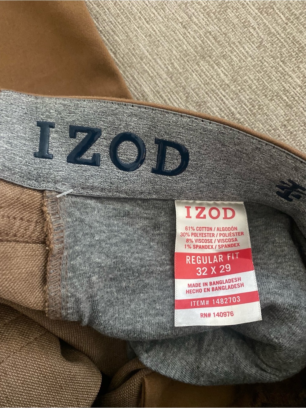 Izod pants regular fit 32x29 - Picture 3 of 6